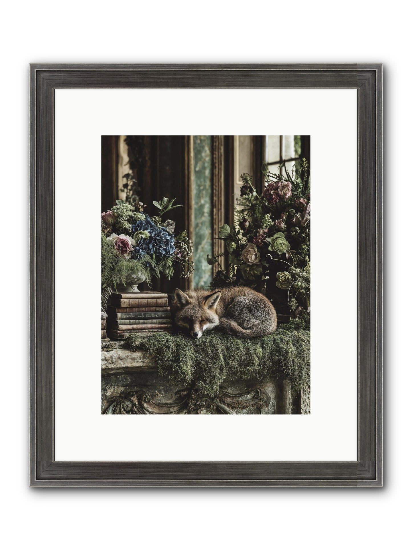 Grasshopper Framed Print - Slimwoods Black/Silver 9x12