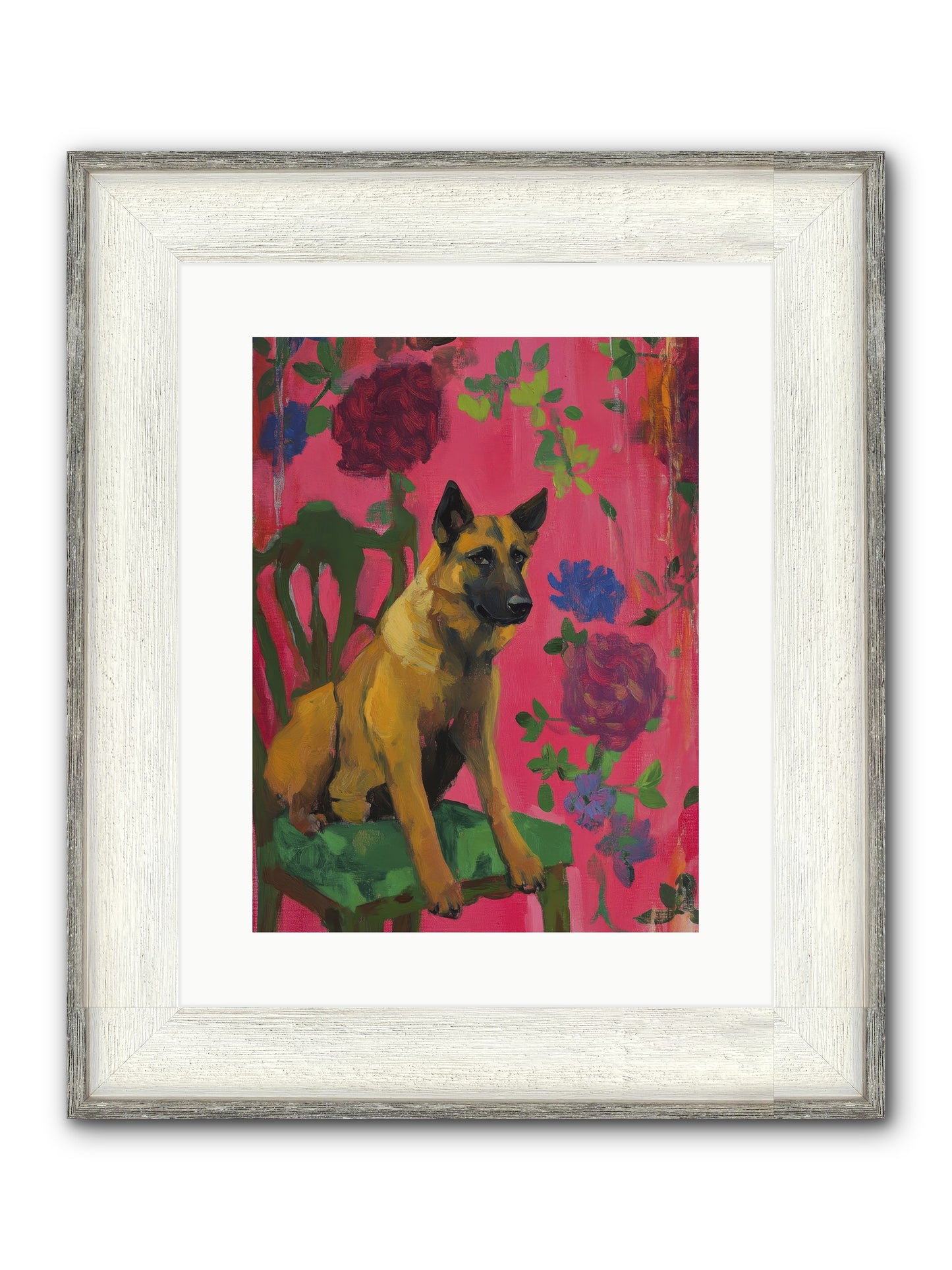 Griffin Framed Print - Driftwood White 12x16