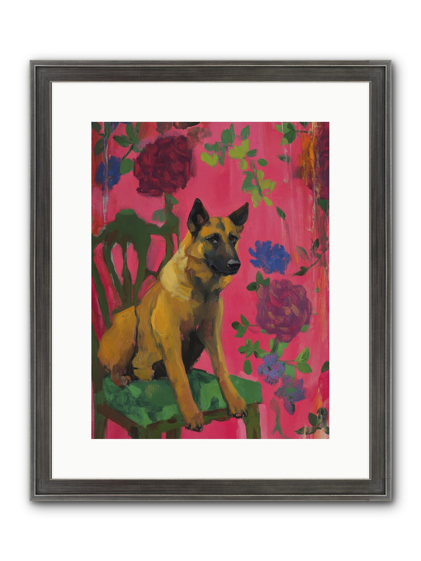 Griffin Framed Print - Slimwoods Black/Silver 12x16