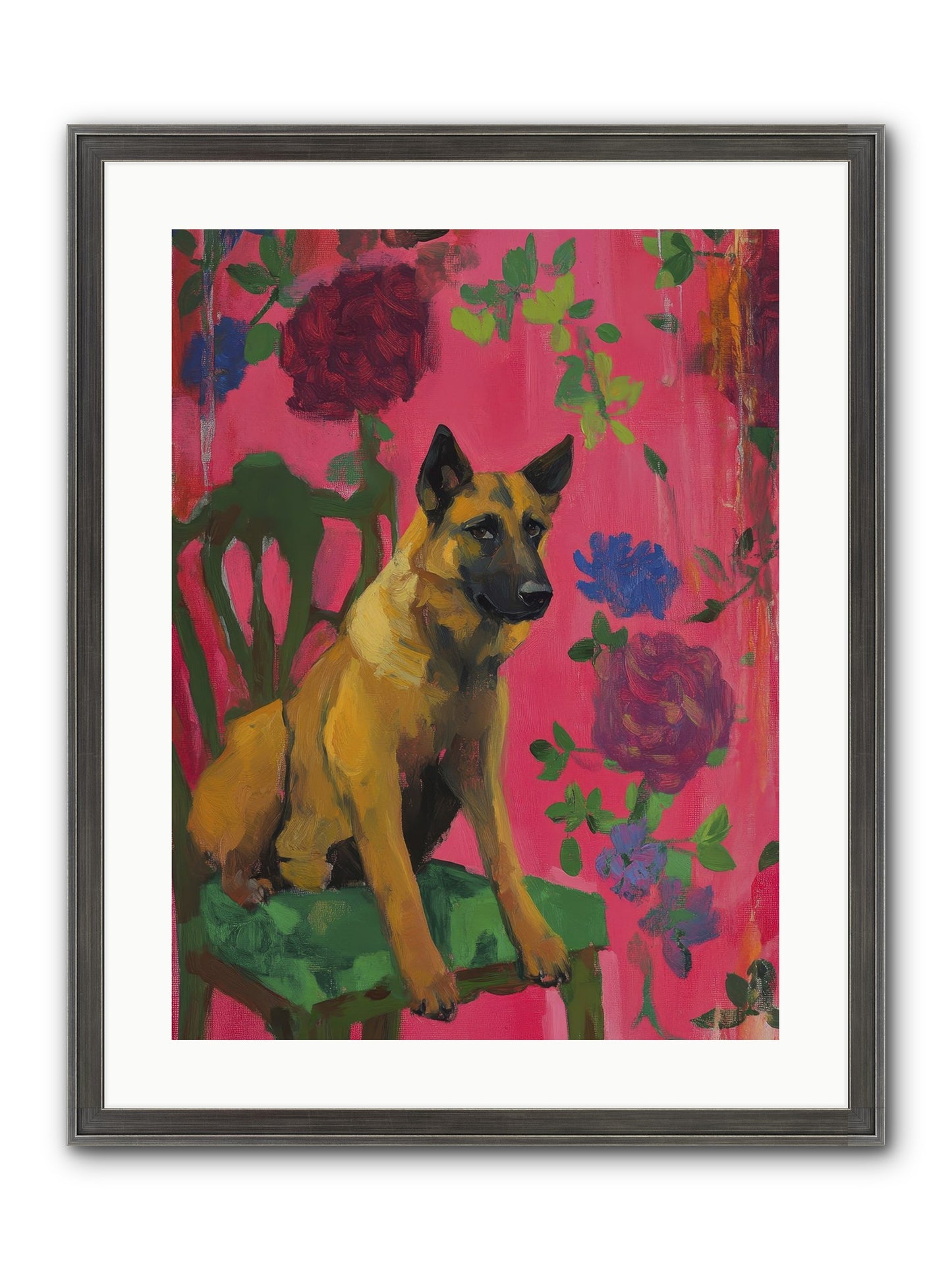 Griffin Framed Print - Slimwoods Black/Silver 18x24