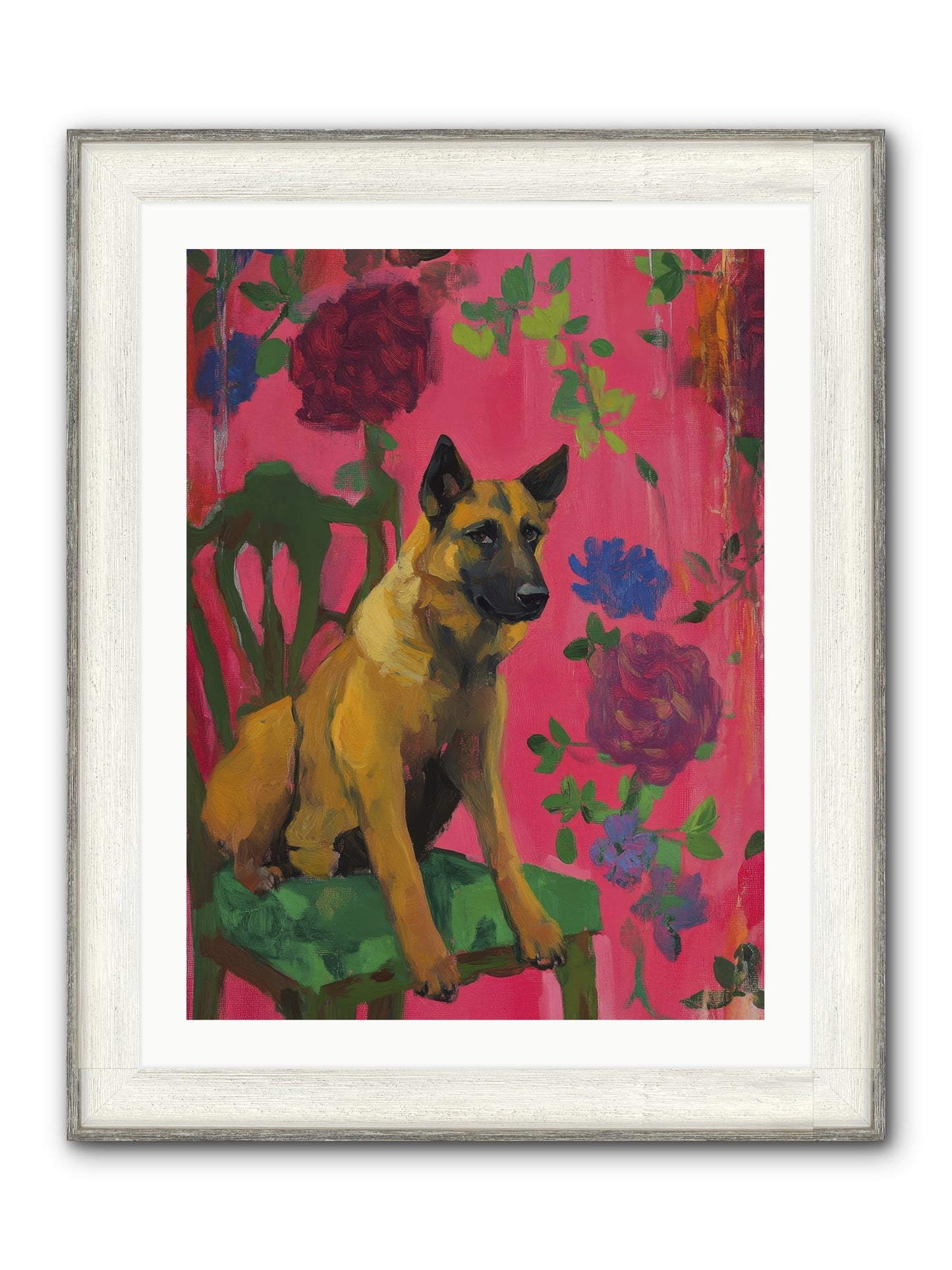 Griffin Framed Print - Driftwood White 24x32