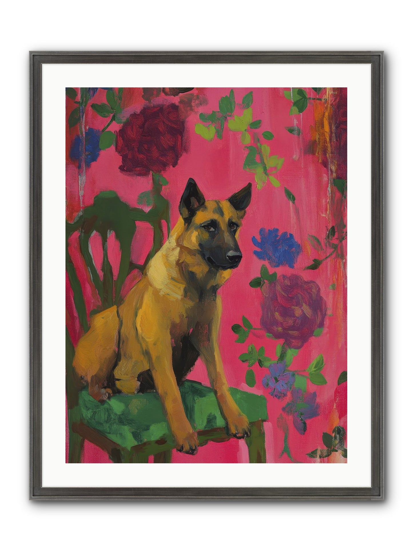Griffin Framed Print - Slimwoods Black/Silver 24x32