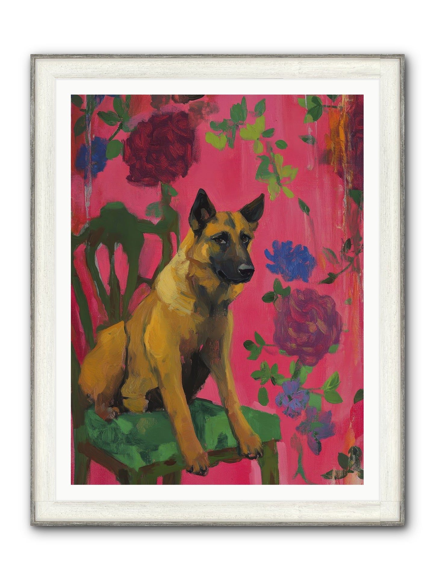 Griffin Framed Print - Driftwood White 36x48