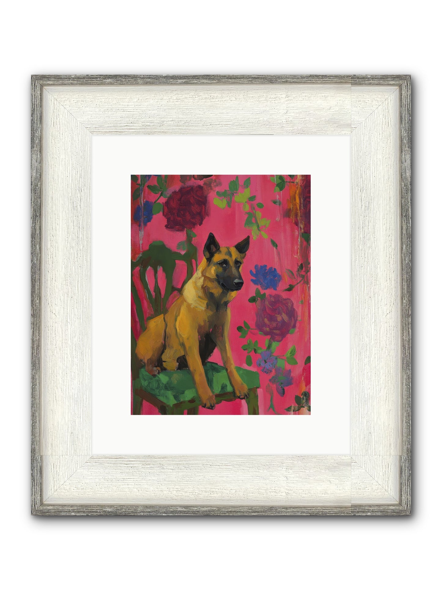 Griffin Framed Print - Driftwood White 9x12