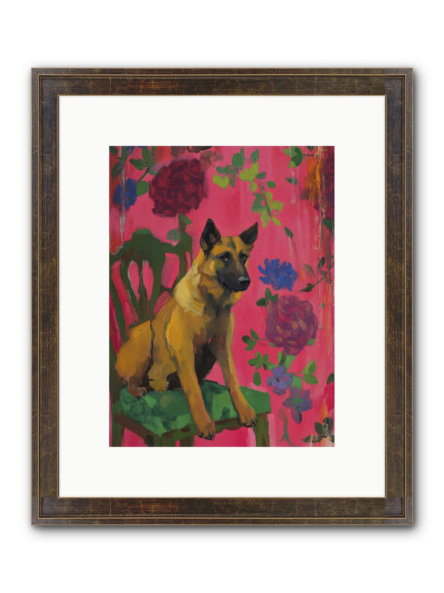 Griffin Framed Print - Slimwoods Black/Gold 9x12