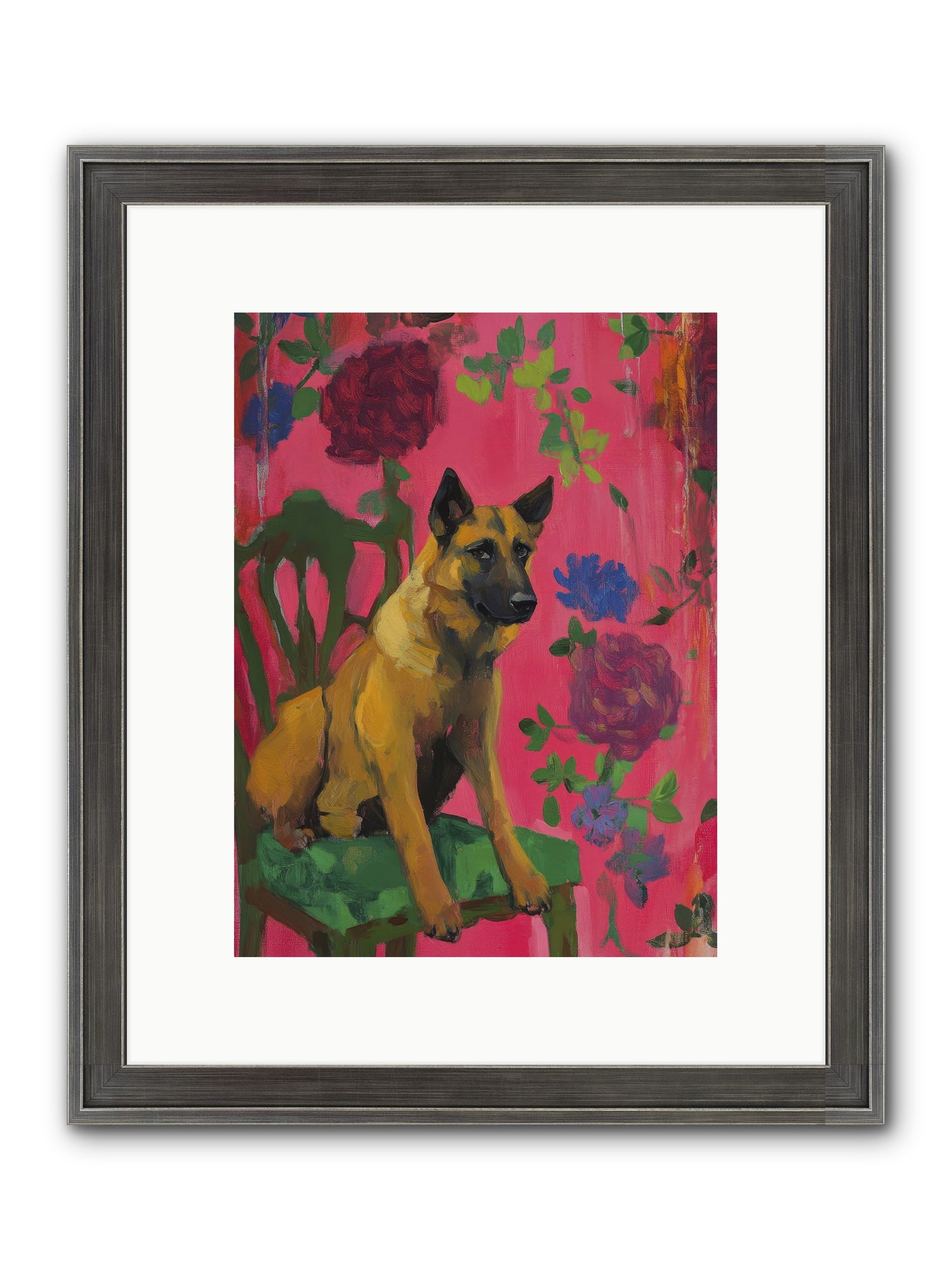 Griffin Framed Print - Slimwoods Black/Silver 9x12