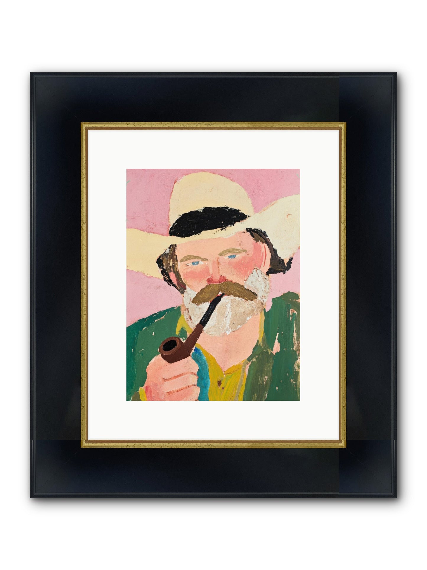 Grit & Glory Framed Print - Wide Black w/Gold 9x12