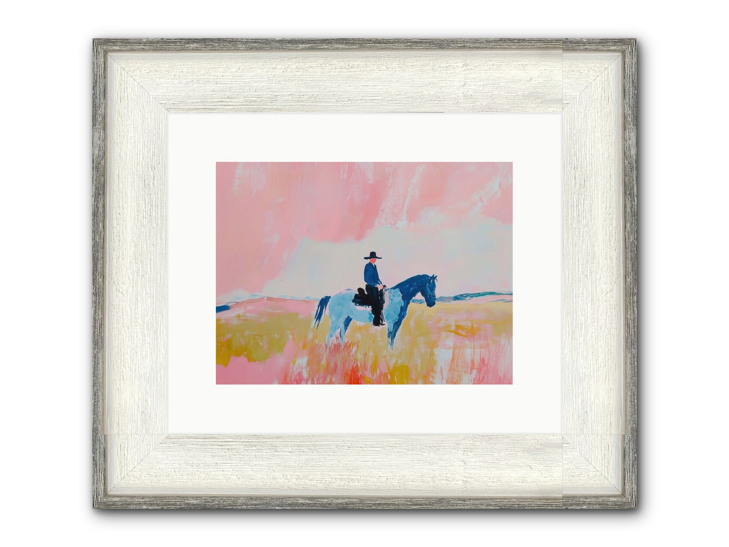 Grizzled Trailblazer Framed Print - Driftwood White 12x9