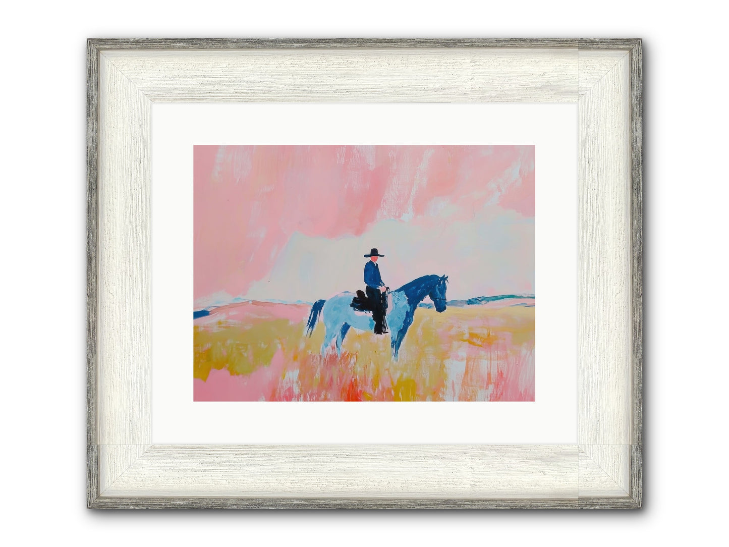 Grizzled Trailblazer Framed Print - Driftwood White 16x12