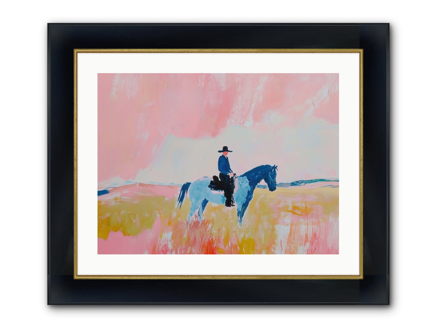 Grizzled Trailblazer Framed Print - Wide Black w/Gold 24x18