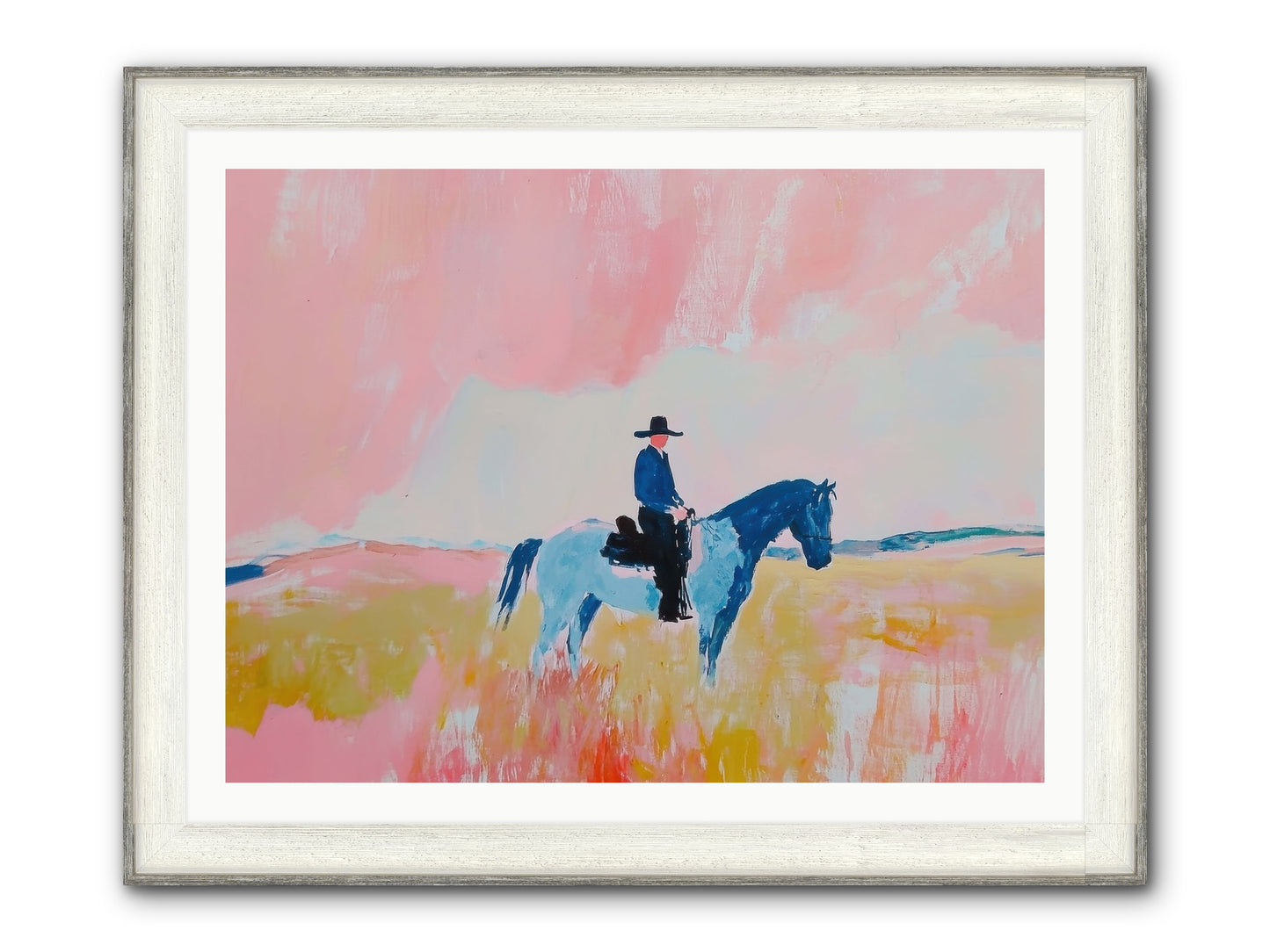 Grizzled Trailblazer Framed Print - Driftwood White 40x30
