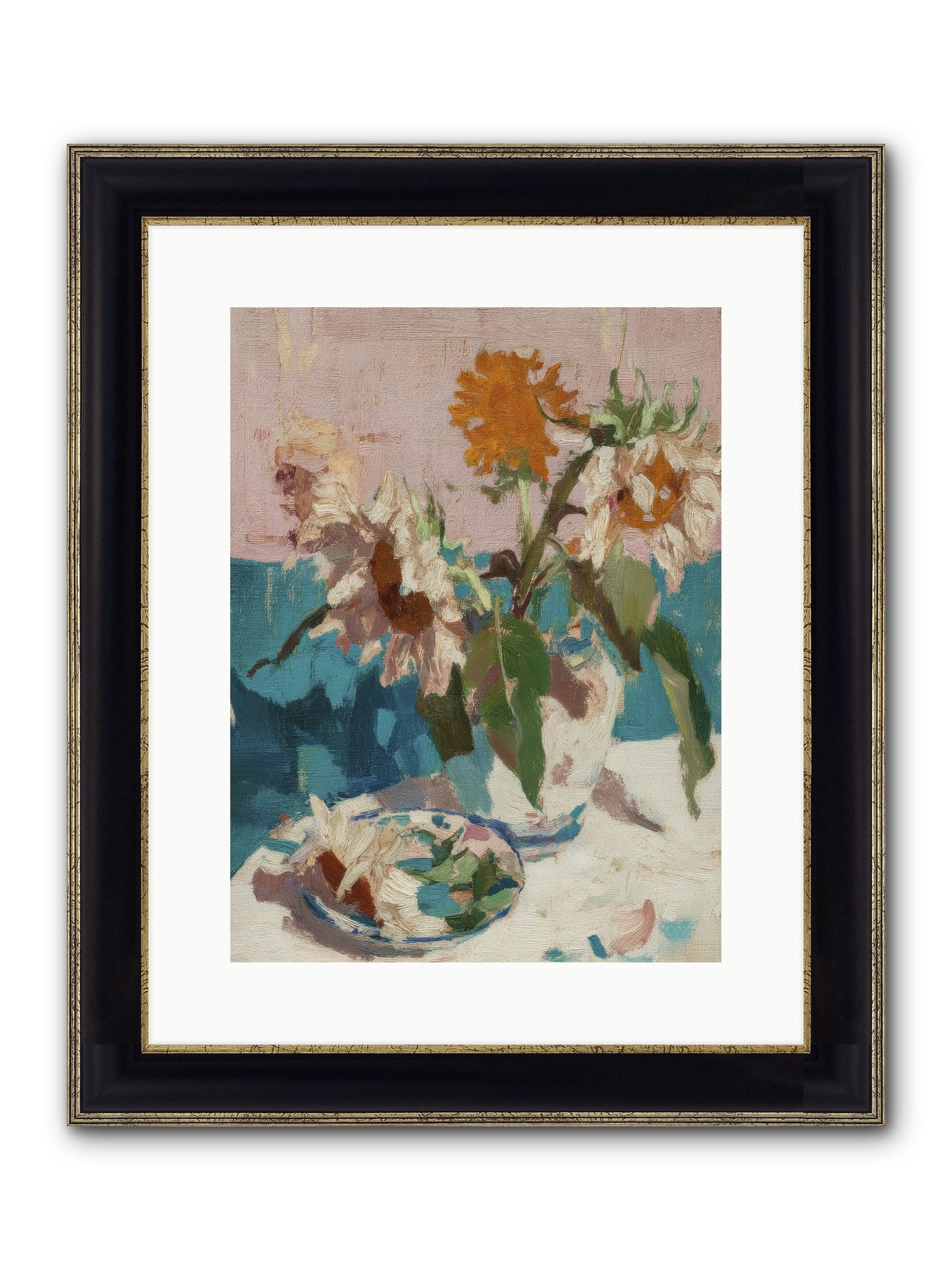 Grove Companion Framed Print - Black & Gold 12x16