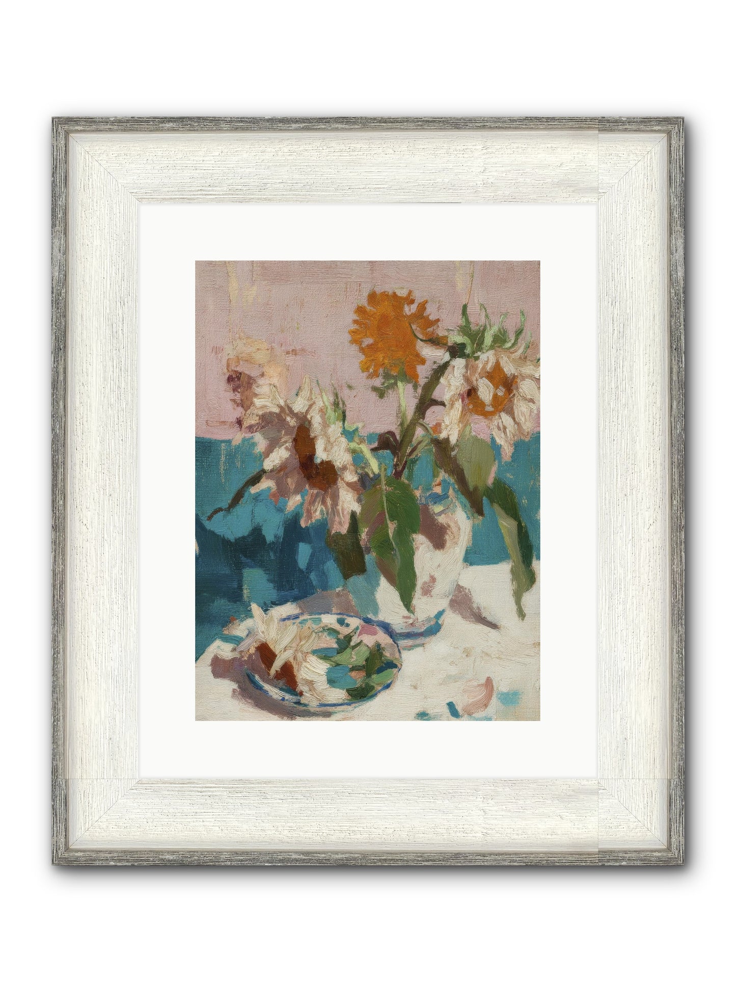 Grove Companion Framed Print - Driftwood White 12x16