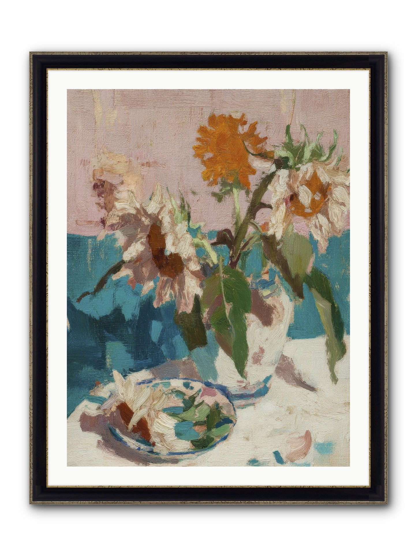 Grove Companion Framed Print - Black & Gold 30x40