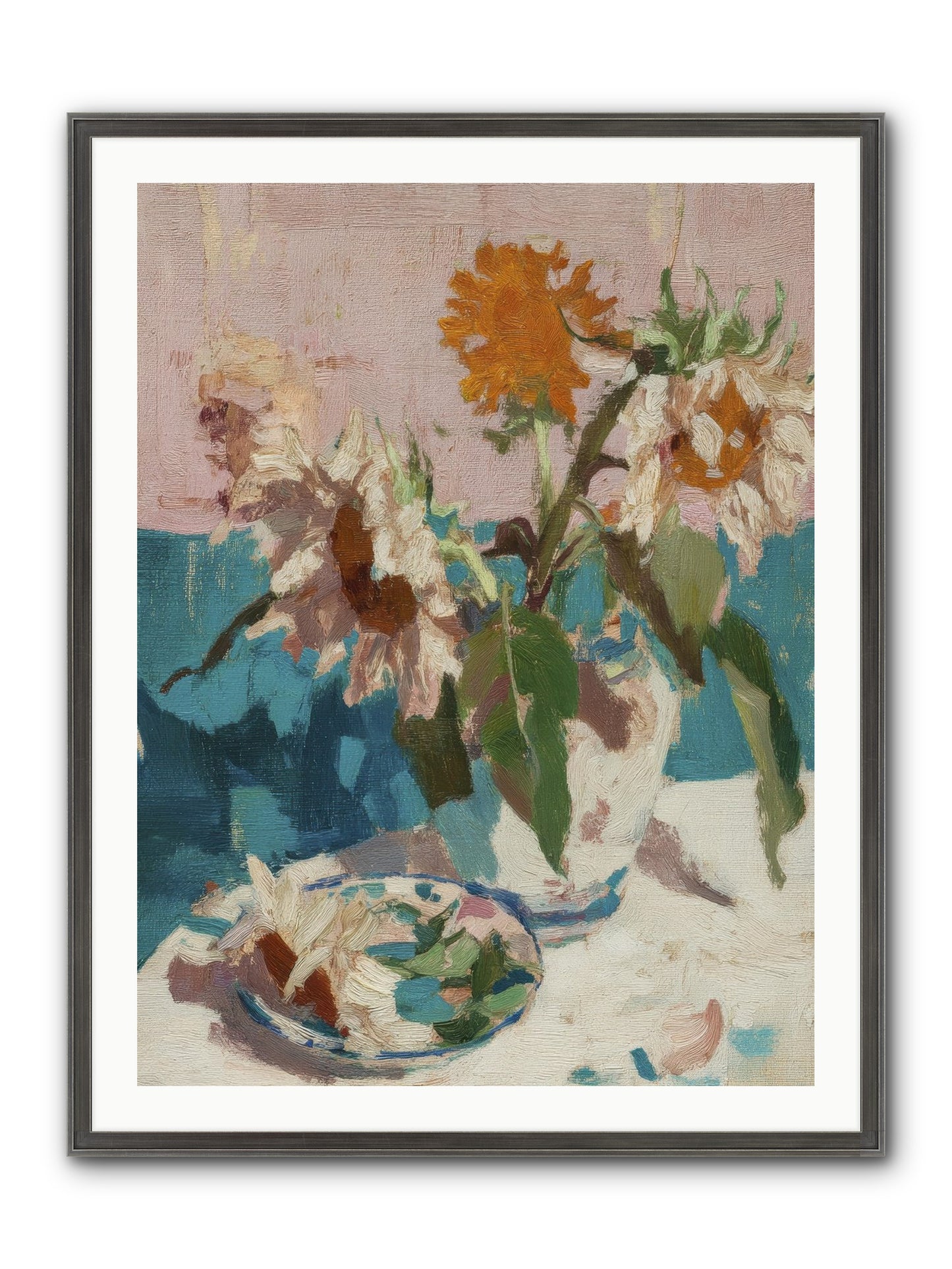 Grove Companion Framed Print - Slimwoods Black/Silver 30x40