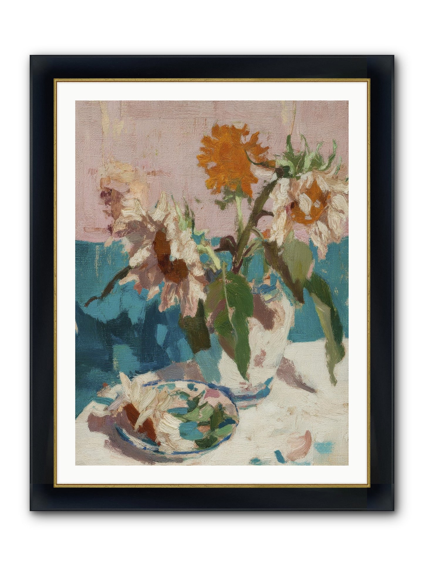 Grove Companion Framed Print - Wide Black w/Gold 30x40
