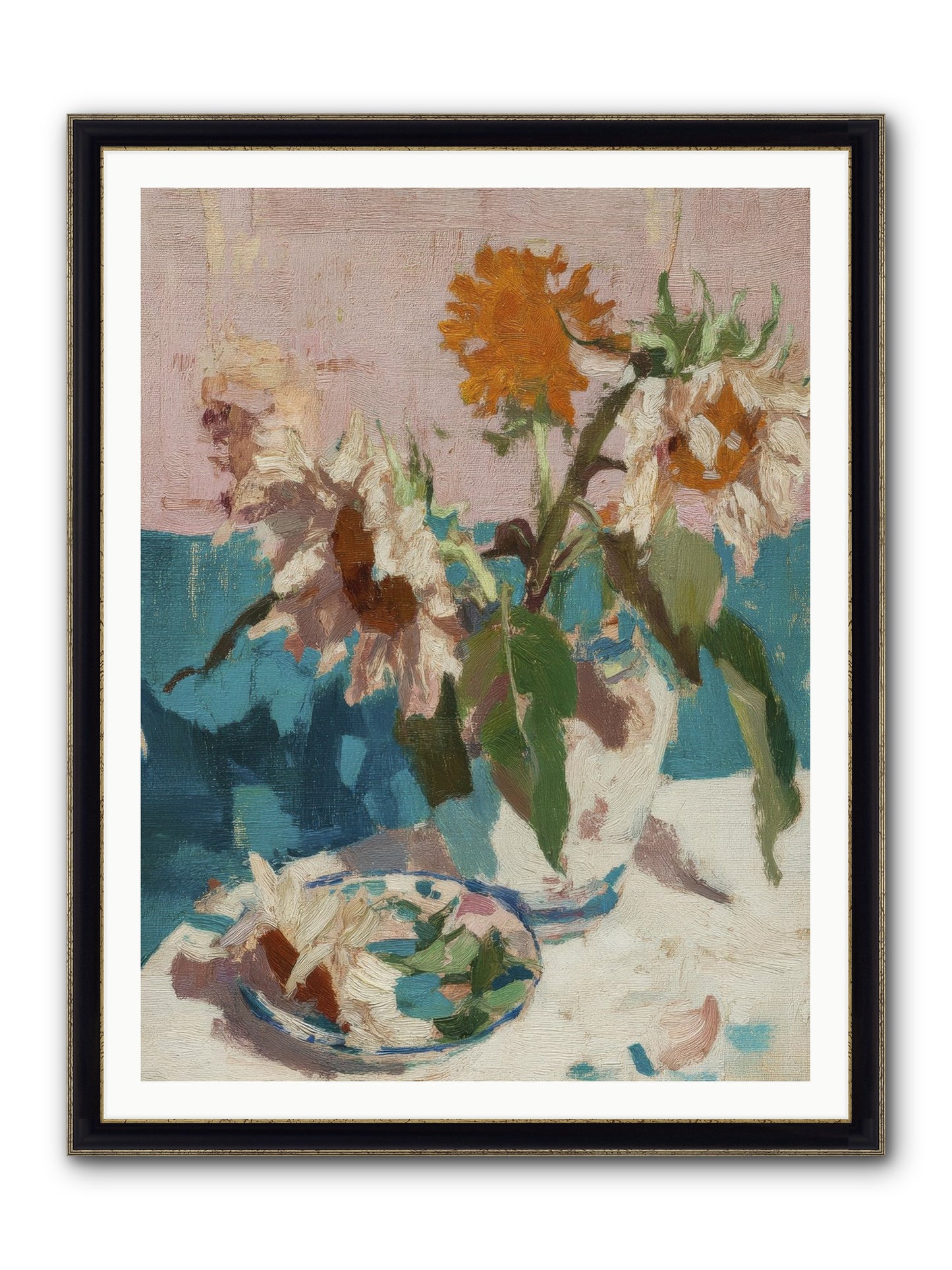 Grove Companion Framed Print - Black & Gold 36x48