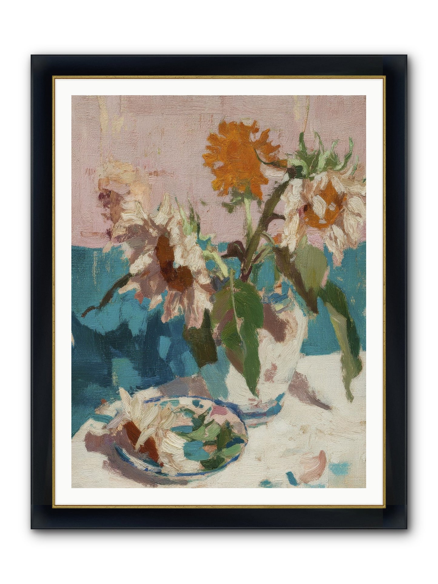 Grove Companion Framed Print - Wide Black w/Gold 36x48