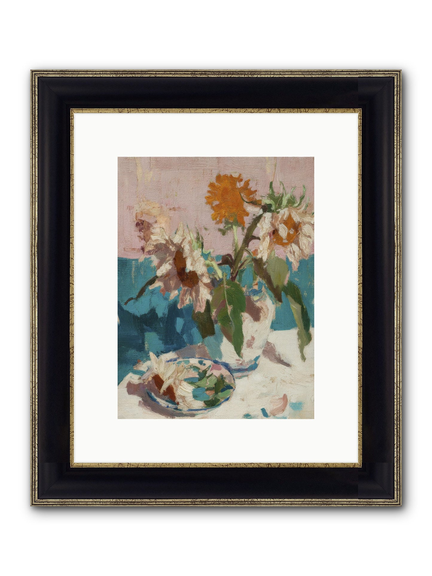Grove Companion Framed Print - Black & Gold 9x12
