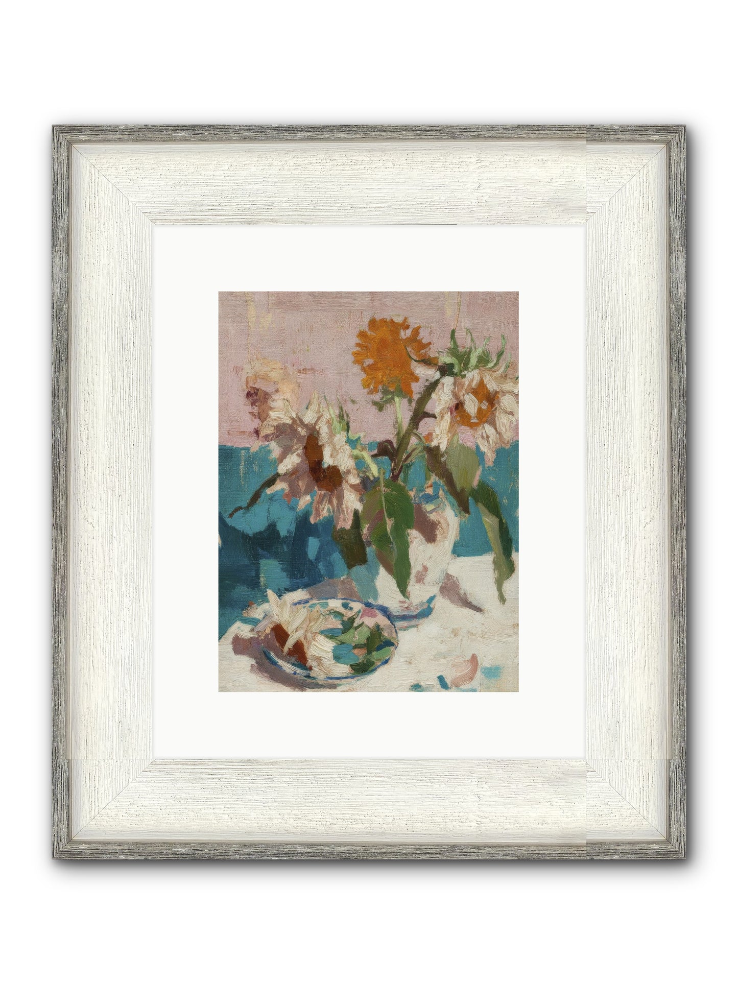 Grove Companion Framed Print - Driftwood White 9x12