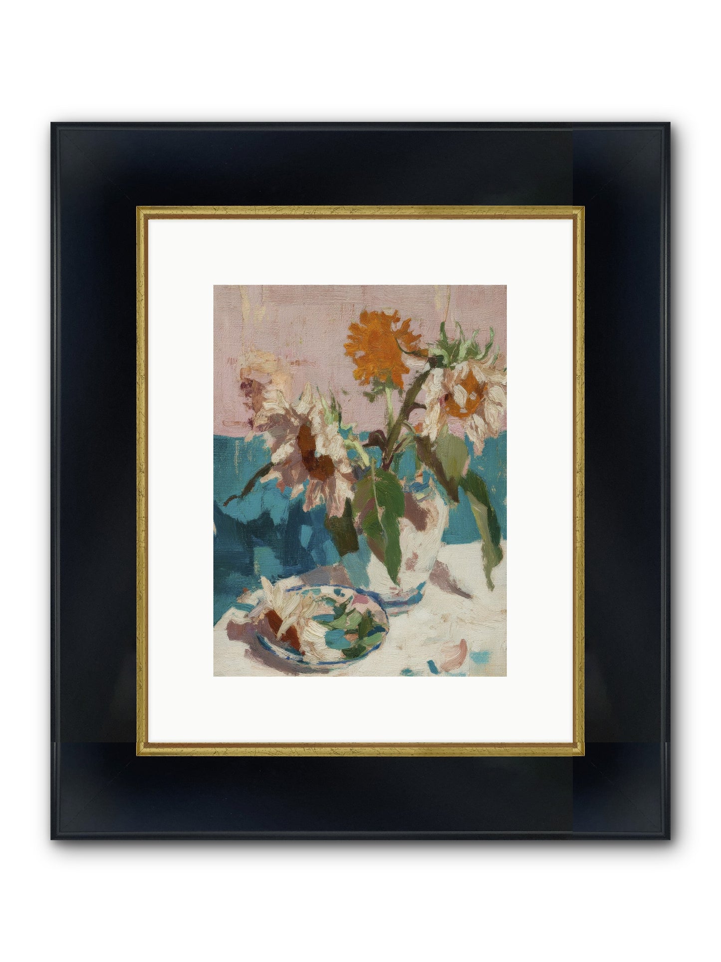 Grove Companion Framed Print - Wide Black w/Gold 9x12