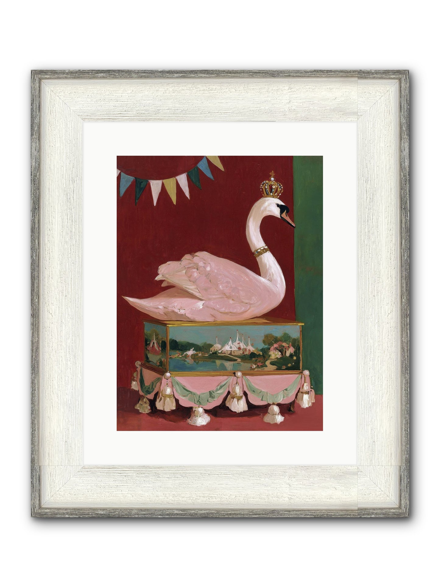 Guardian Of Secrets Framed Print - Driftwood White 12x16