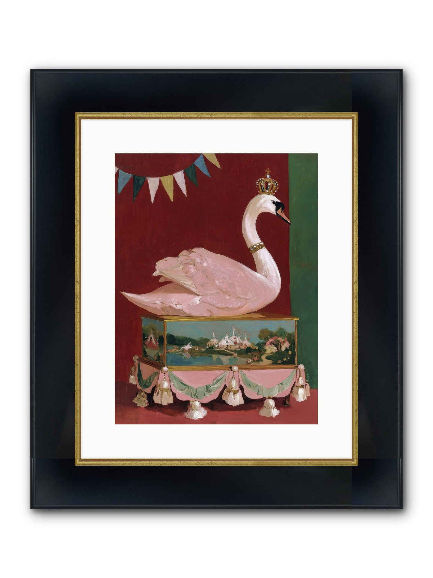Guardian Of Secrets Framed Print - Wide Black w/Gold 12x16