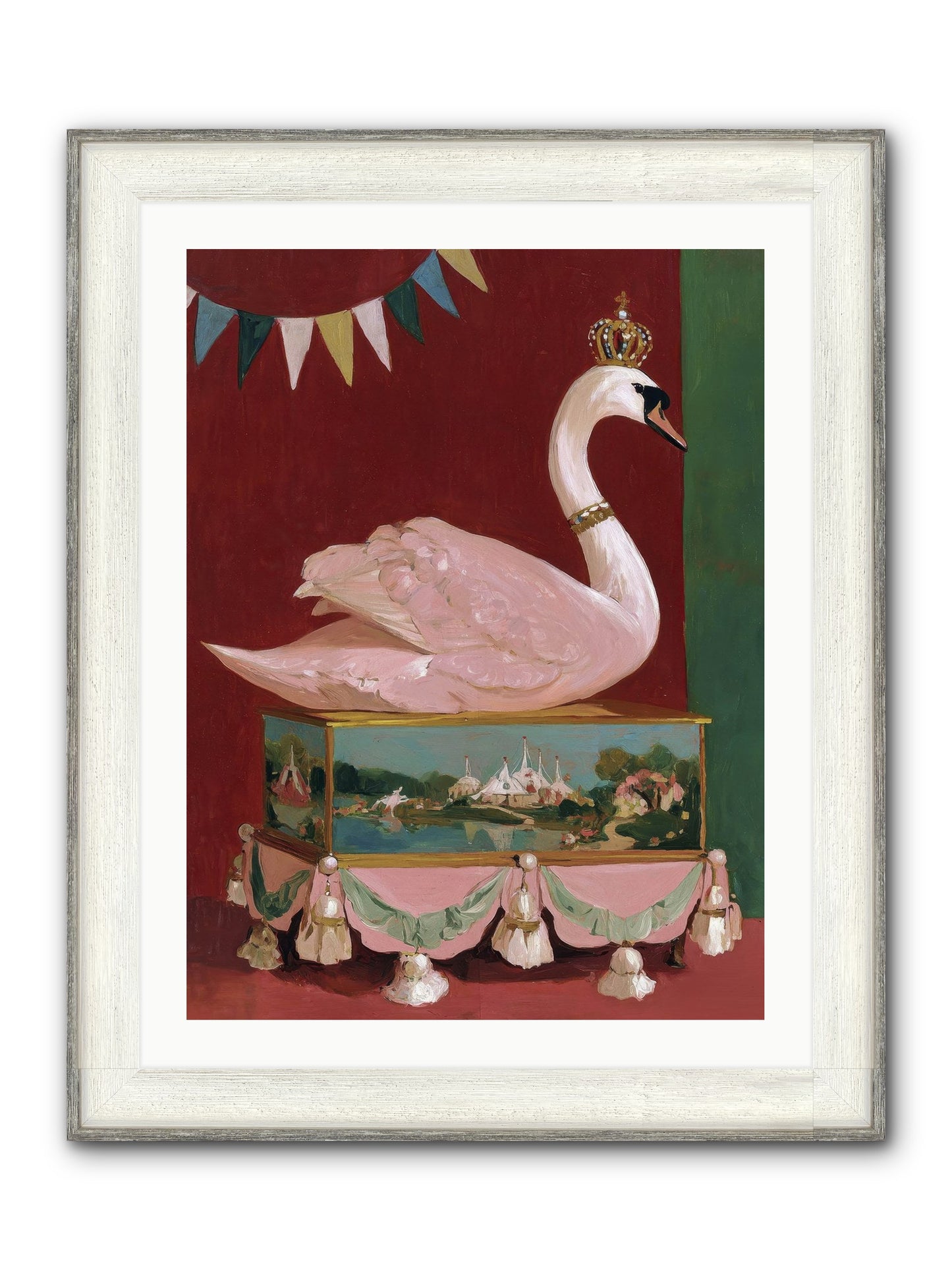 Guardian Of Secrets Framed Print - Driftwood White 24x32