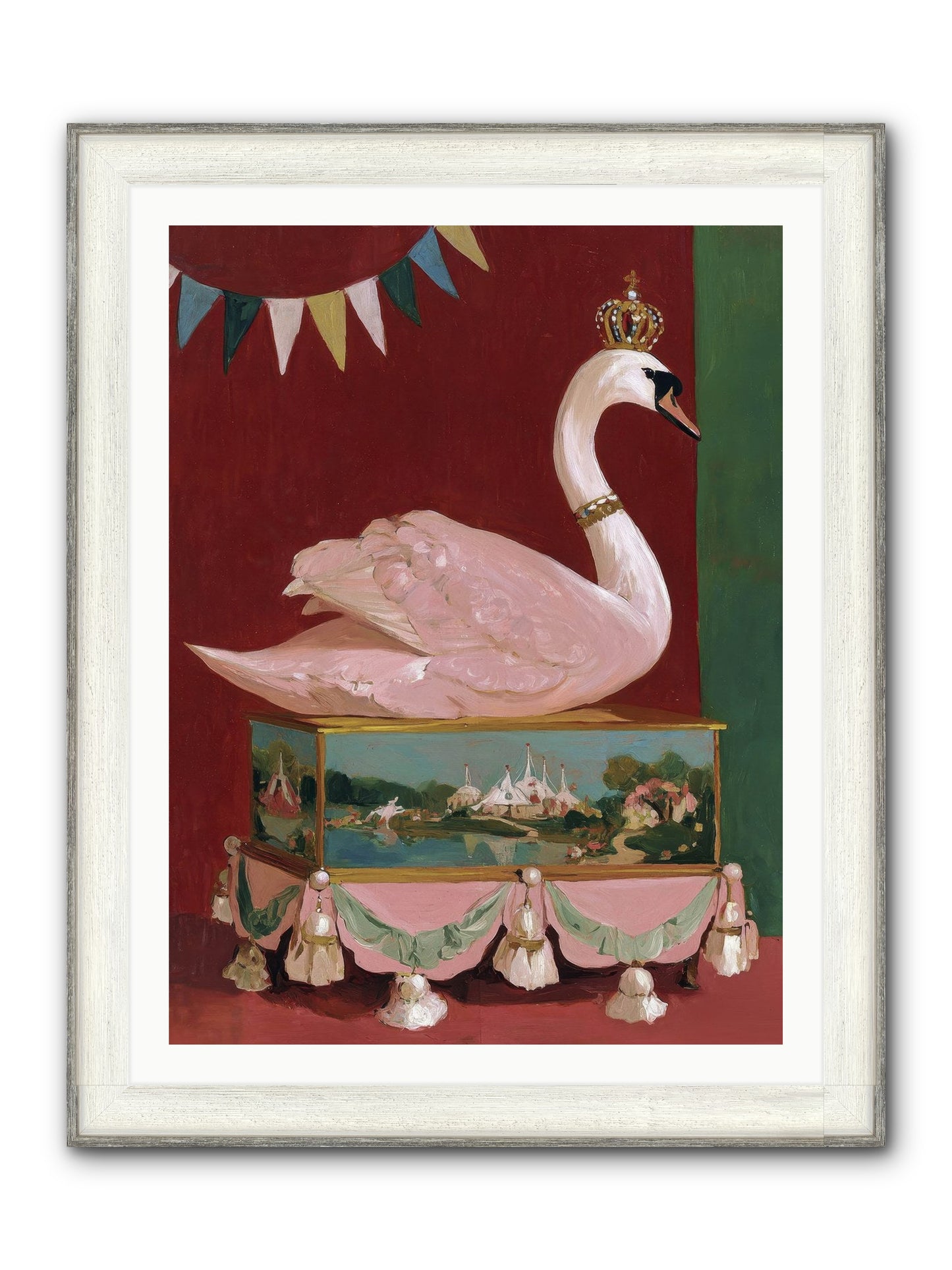 Guardian Of Secrets Framed Print - Driftwood White 30x40