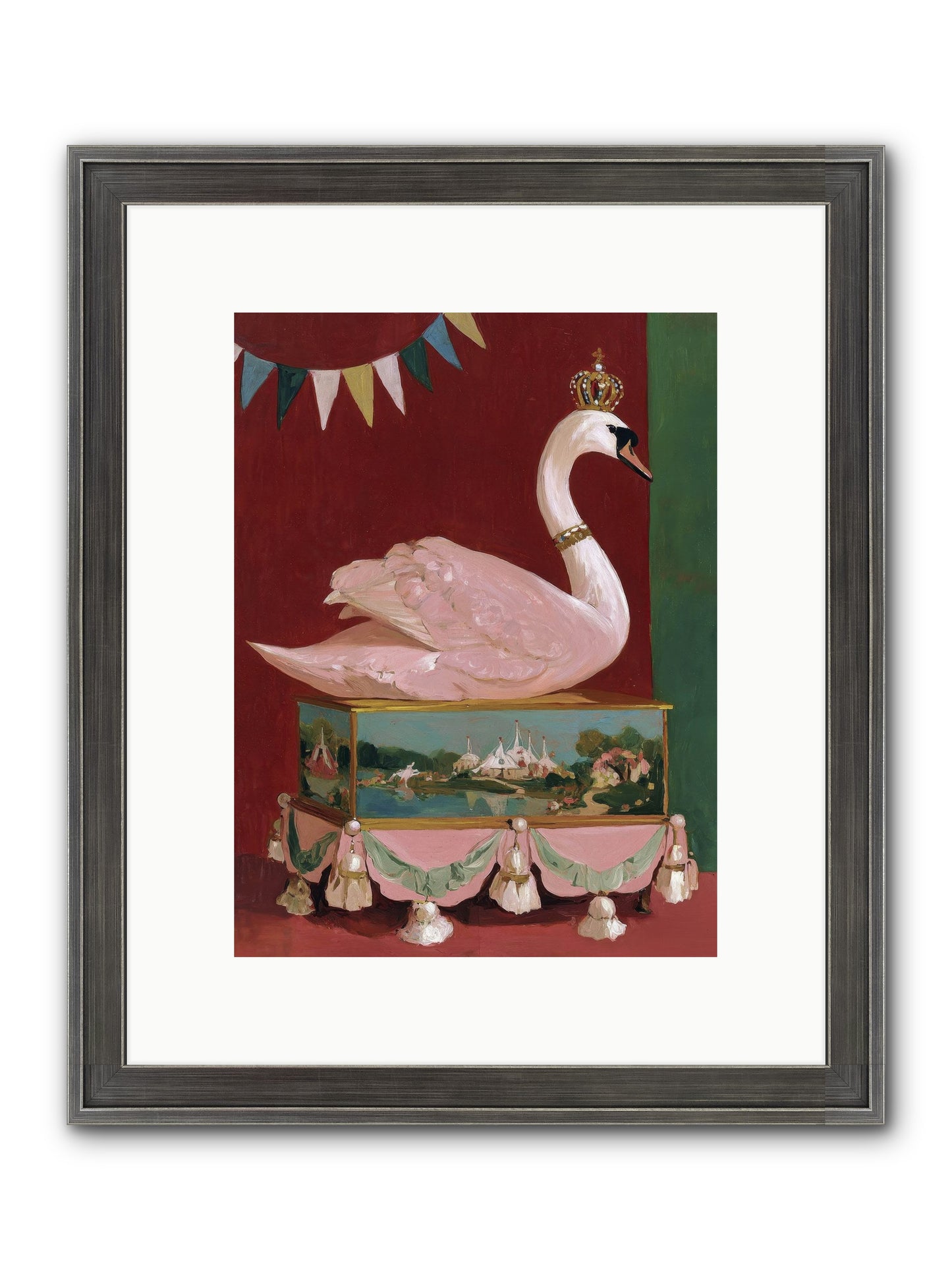 Guardian Of Secrets Framed Print - Slimwoods Black/Silver 9x12