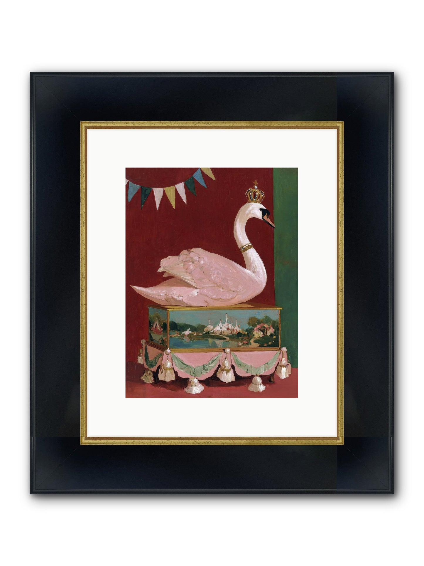 Guardian Of Secrets Framed Print - Wide Black w/Gold 9x12