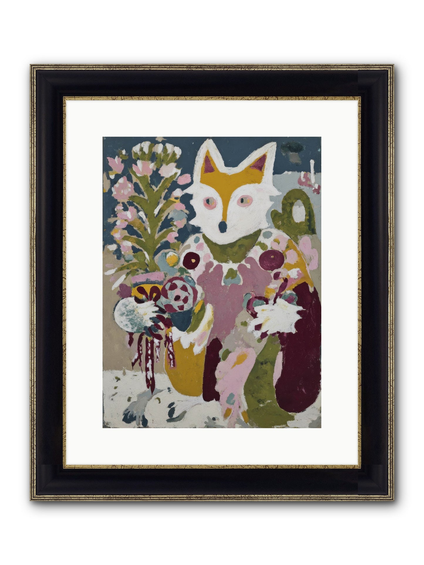 Guardian Of The Glow Framed Print - Black & Gold 12x16