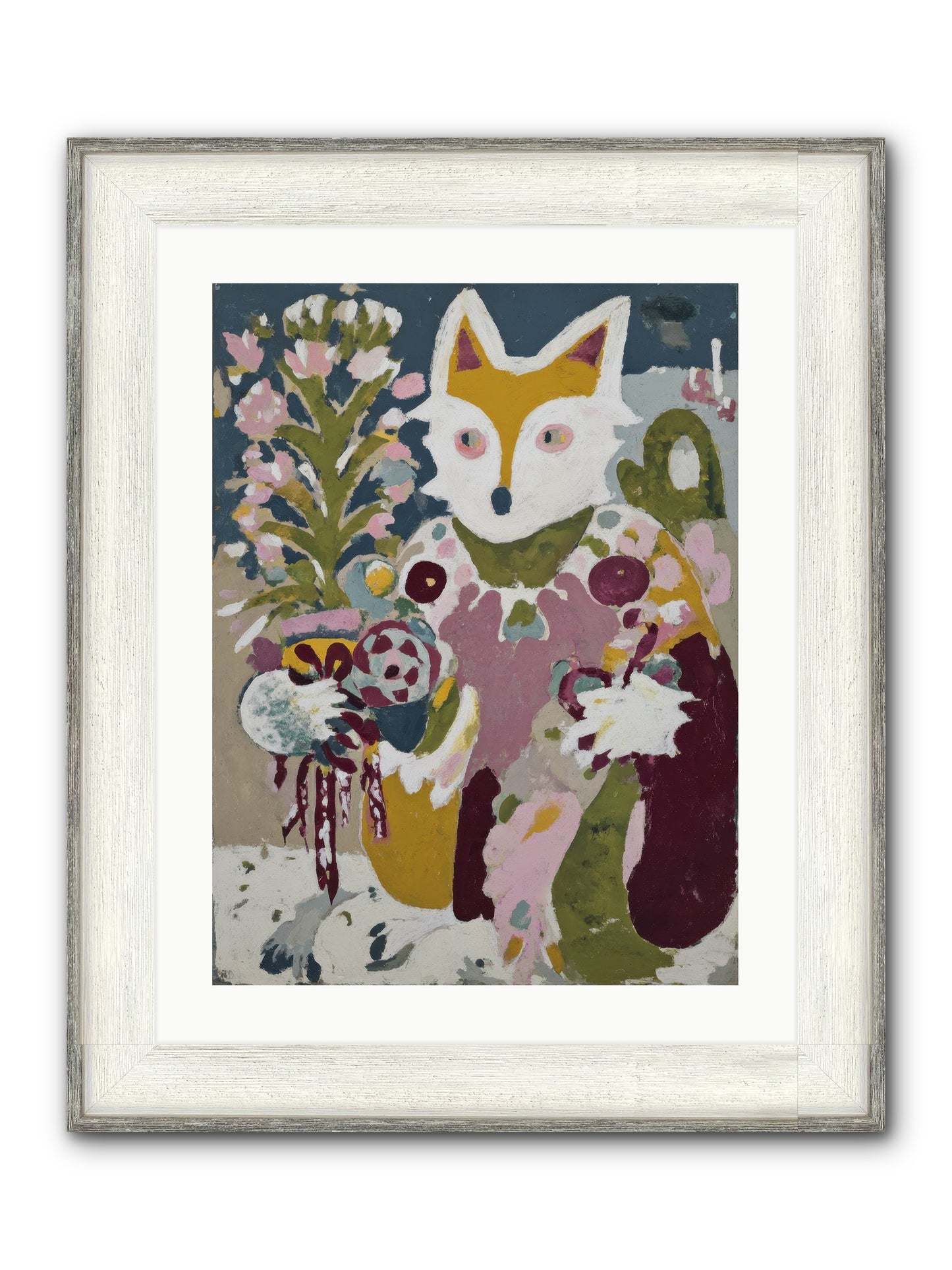 Guardian Of The Glow Framed Print - Driftwood White 18x24