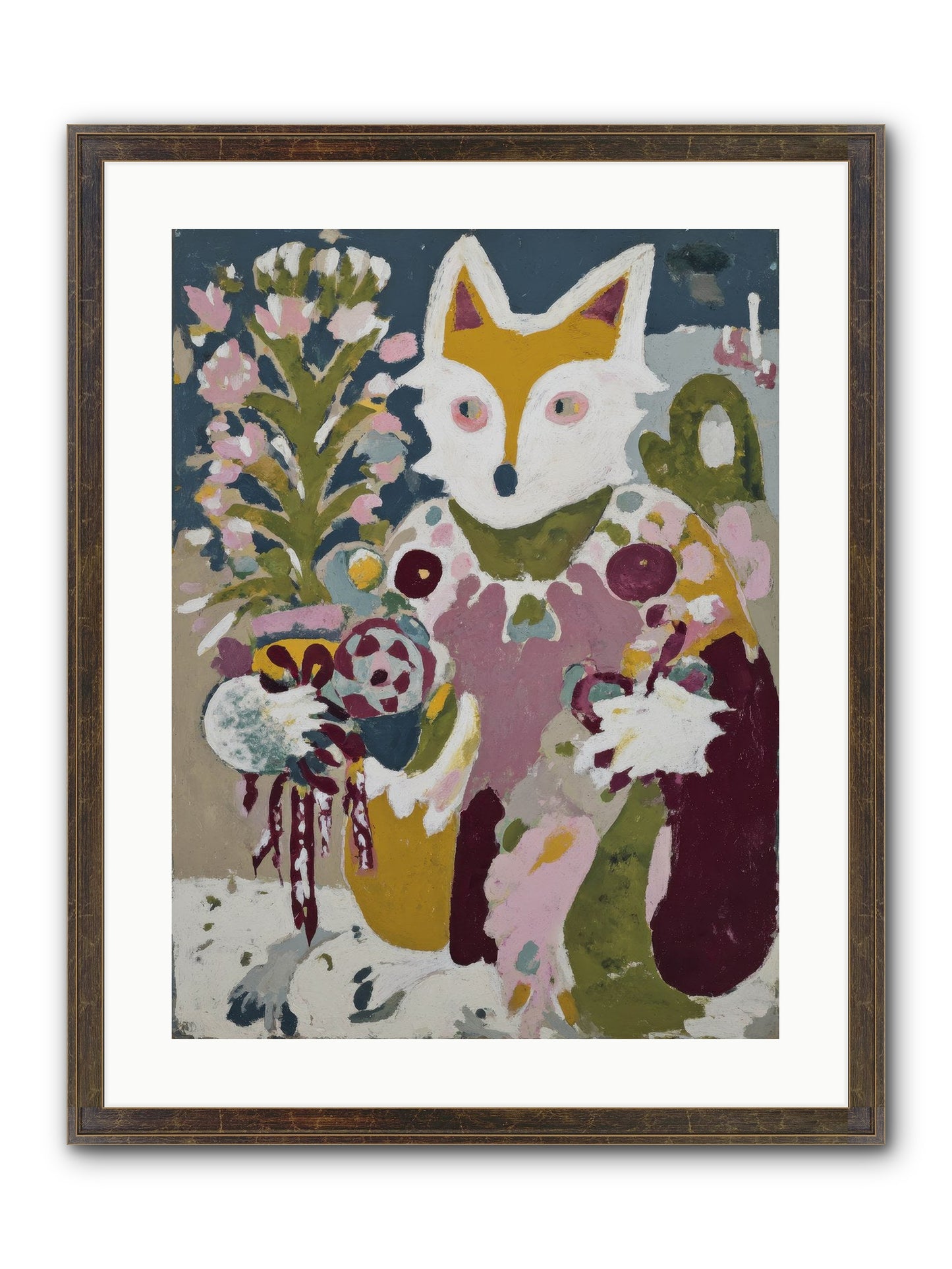 Guardian Of The Glow Framed Print - Slimwoods Black/Gold 18x24