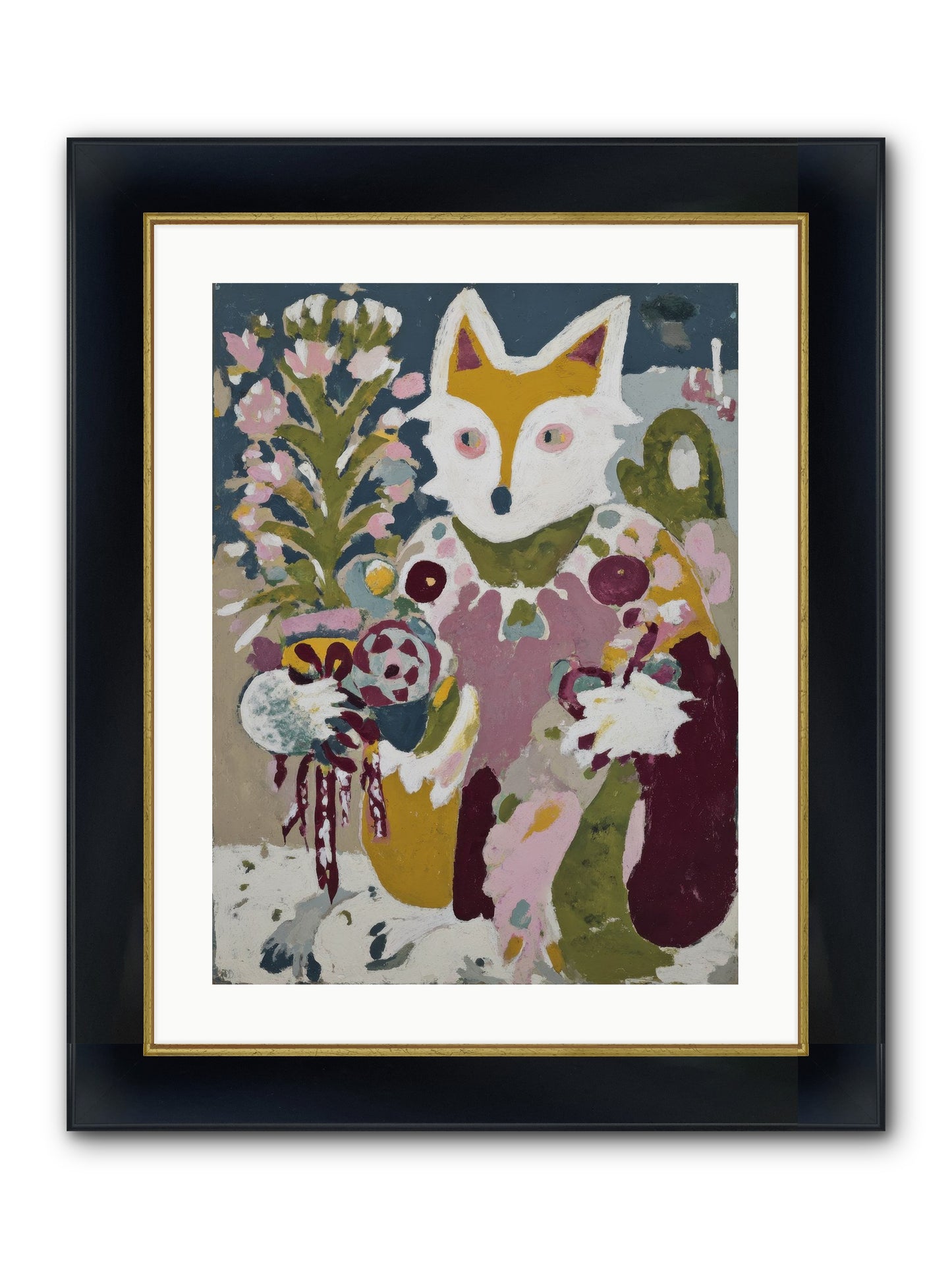 Guardian Of The Glow Framed Print - Wide Black w/Gold 18x24
