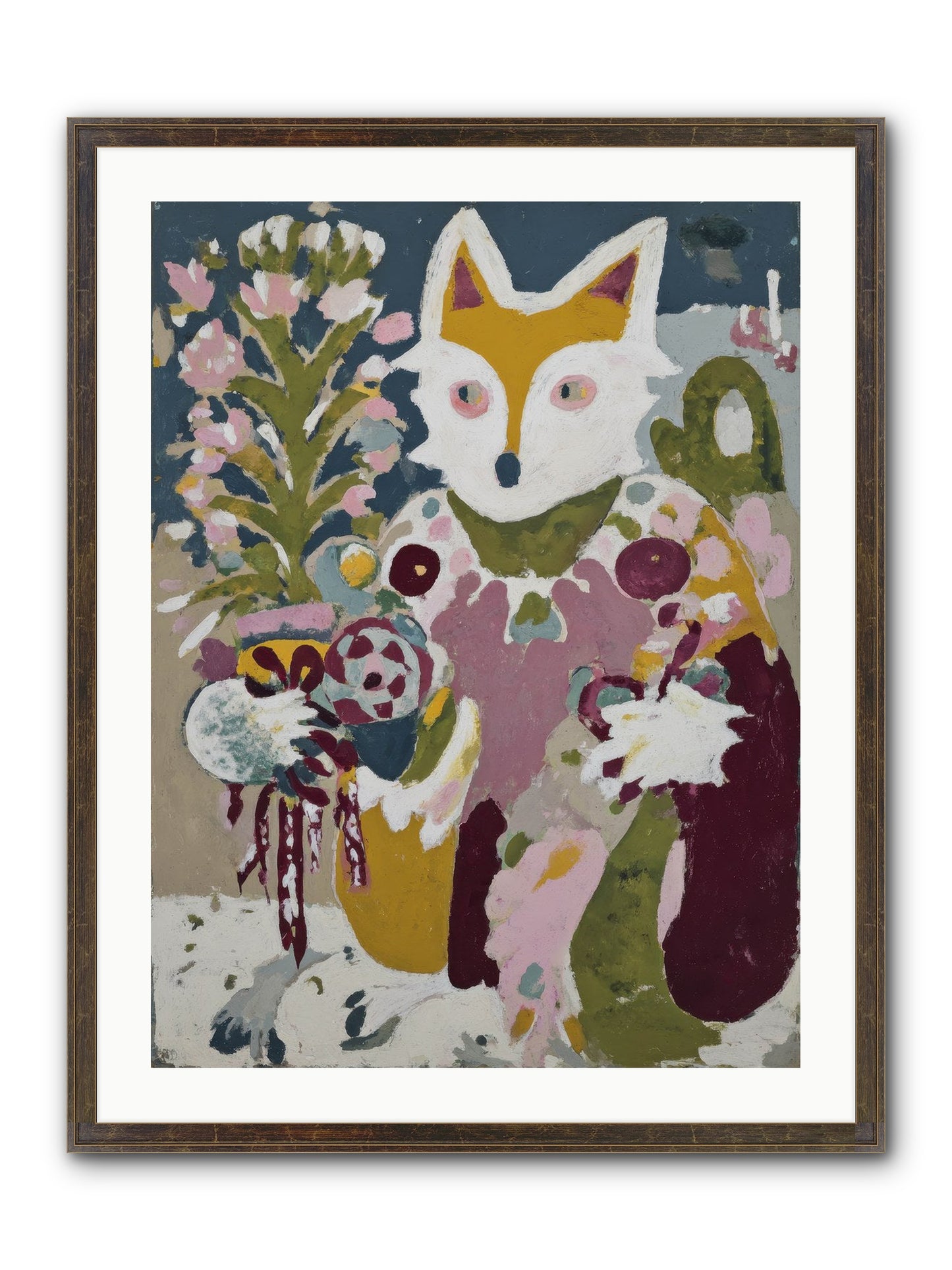 Guardian Of The Glow Framed Print - Slimwoods Black/Gold 24x32