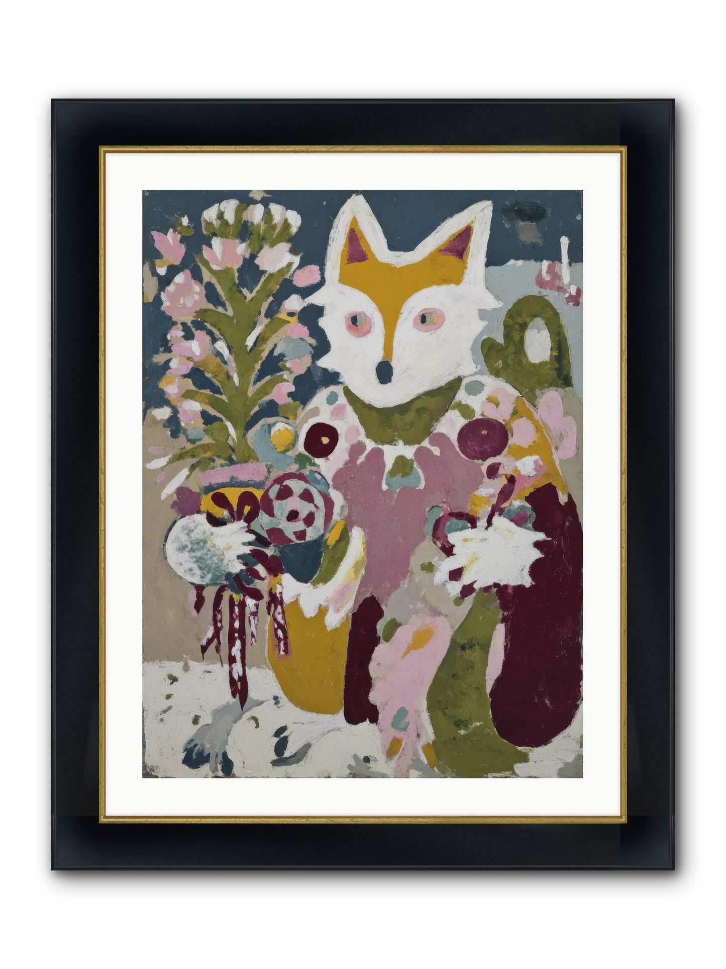 Guardian Of The Glow Framed Print - Wide Black w/Gold 24x32