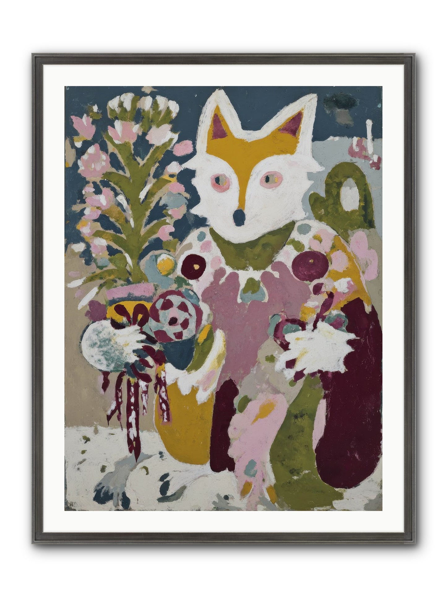 Guardian Of The Glow Framed Print - Slimwoods Black/Silver 30x40