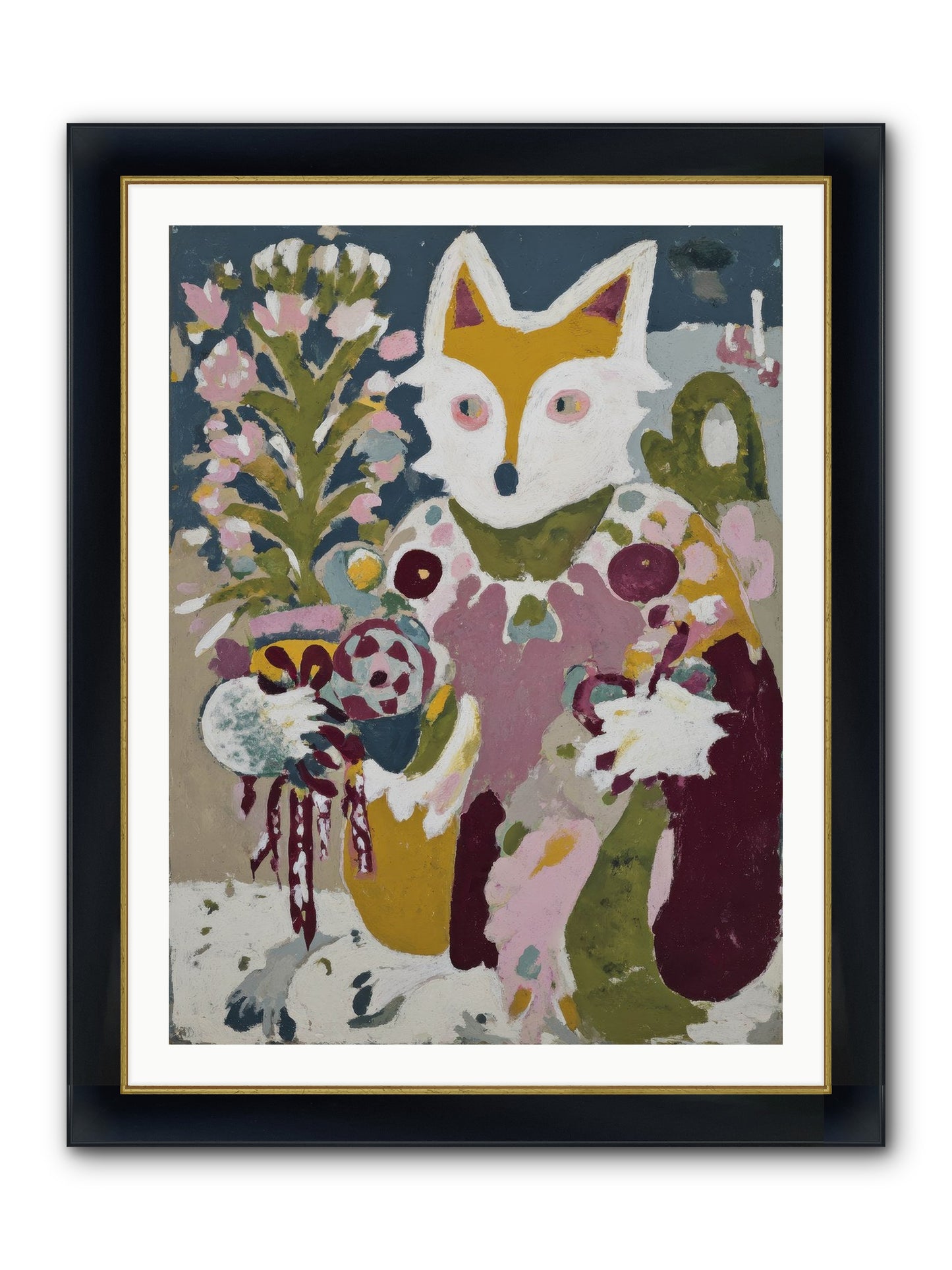 Guardian Of The Glow Framed Print - Wide Black w/Gold 30x40