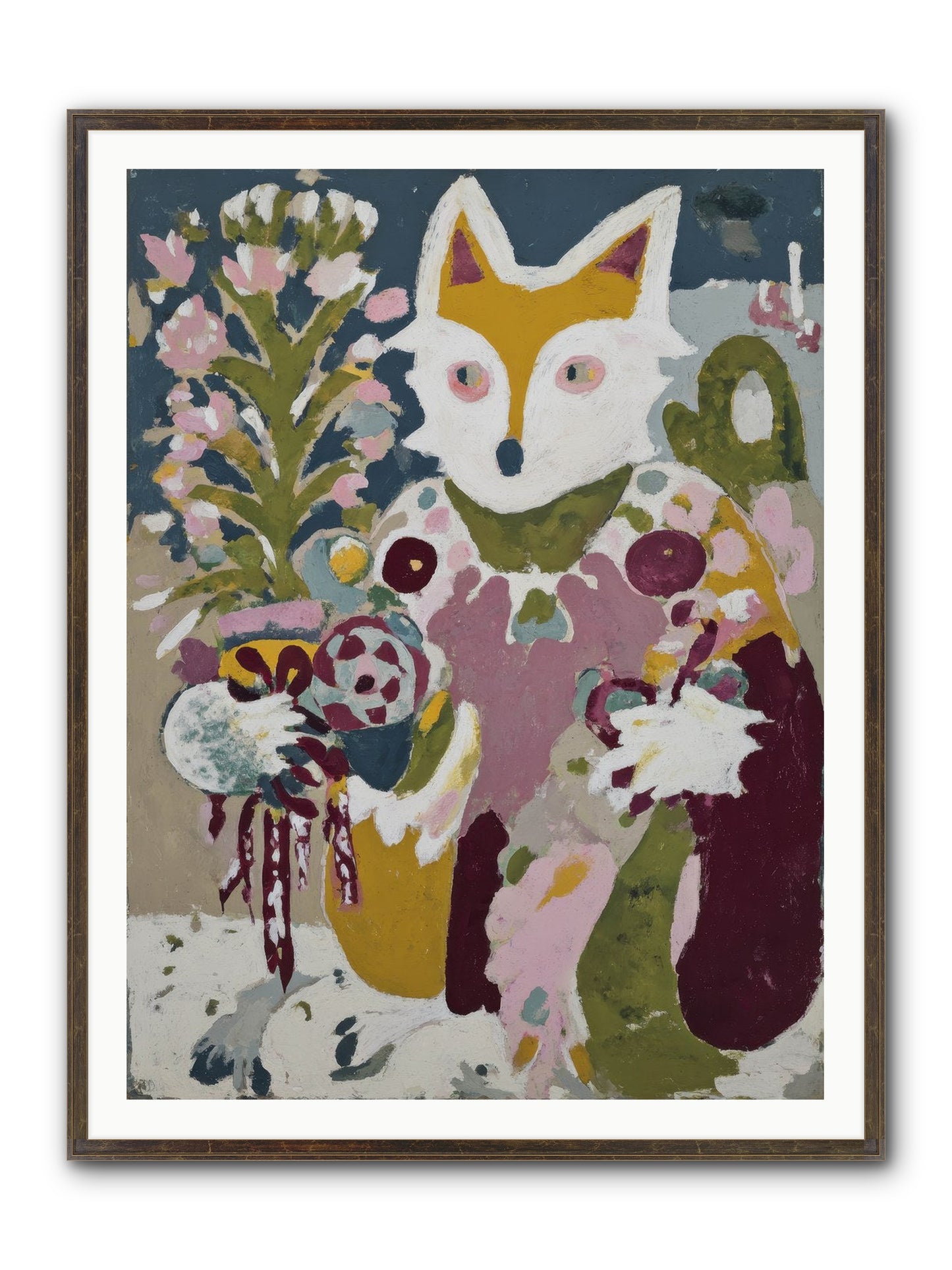 Guardian Of The Glow Framed Print - Slimwoods Black/Gold 36x48