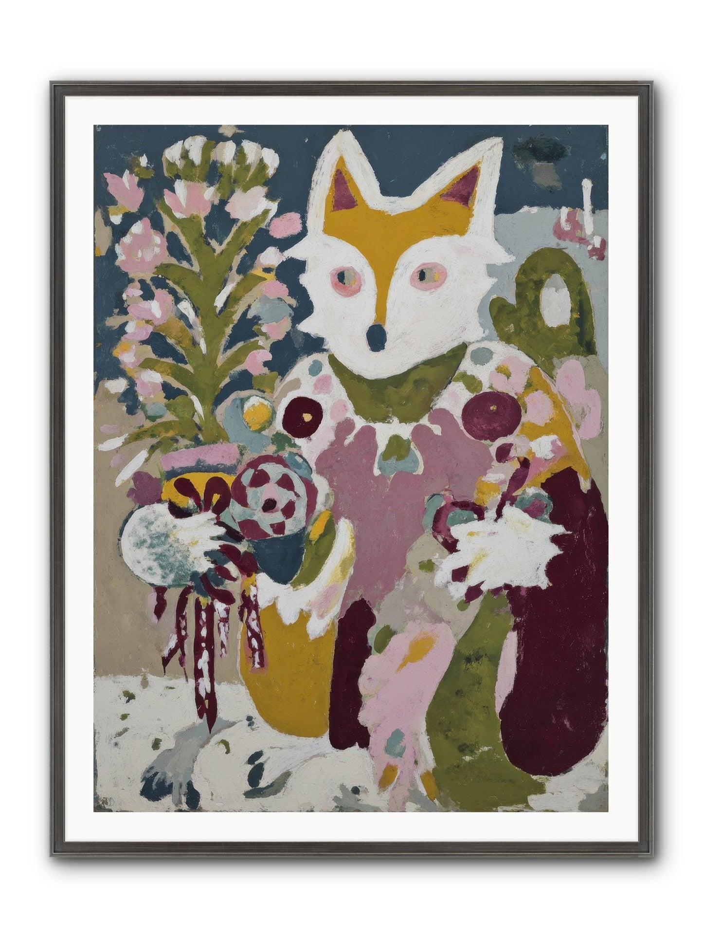 Guardian Of The Glow Framed Print - Slimwoods Black/Silver 36x48