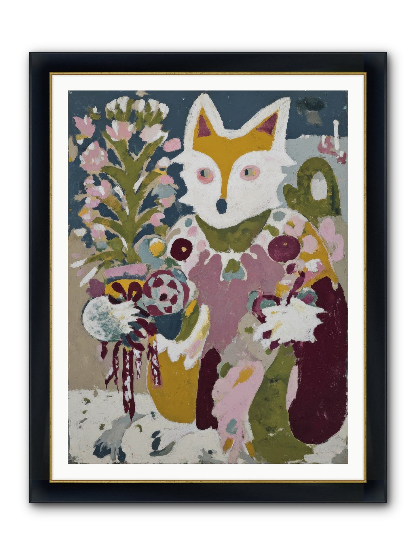 Guardian Of The Glow Framed Print - Wide Black w/Gold 36x48