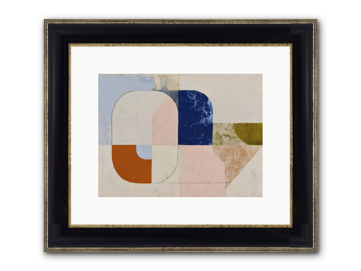Halbrook Ridge Framed Print - Black & Gold 12x9