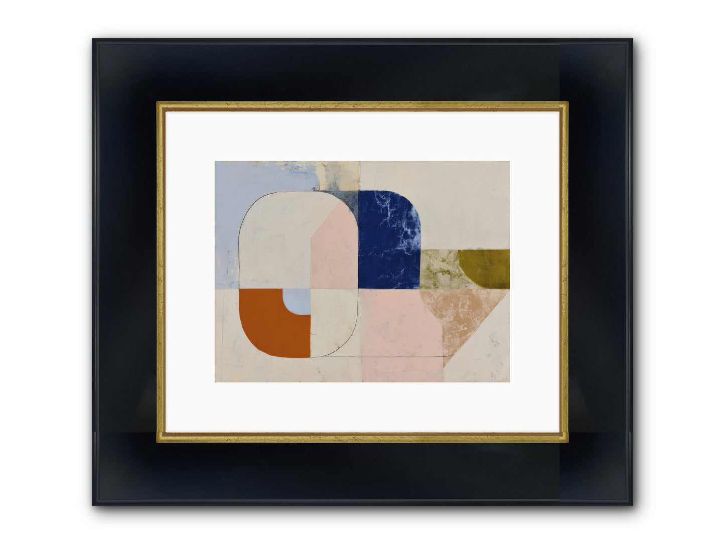 Halbrook Ridge Framed Print - Wide Black w/Gold 12x9
