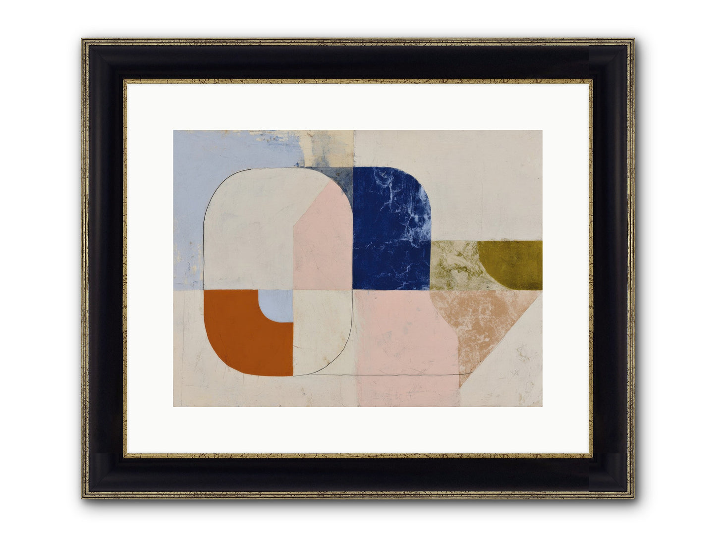 Halbrook Ridge Framed Print - Black & Gold 16x12