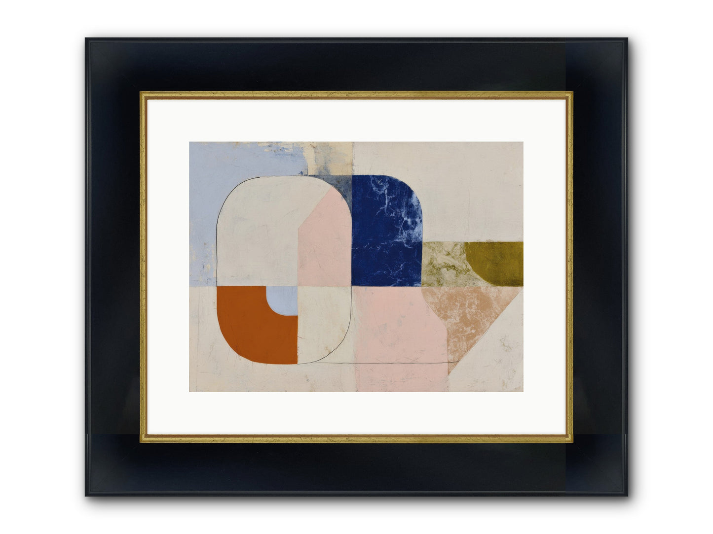 Halbrook Ridge Framed Print - Wide Black w/Gold 16x12