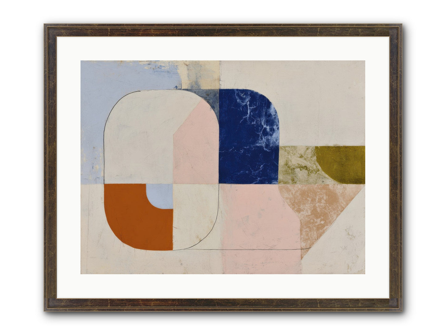 Halbrook Ridge Framed Print - Slimwoods Black/Gold 24x18