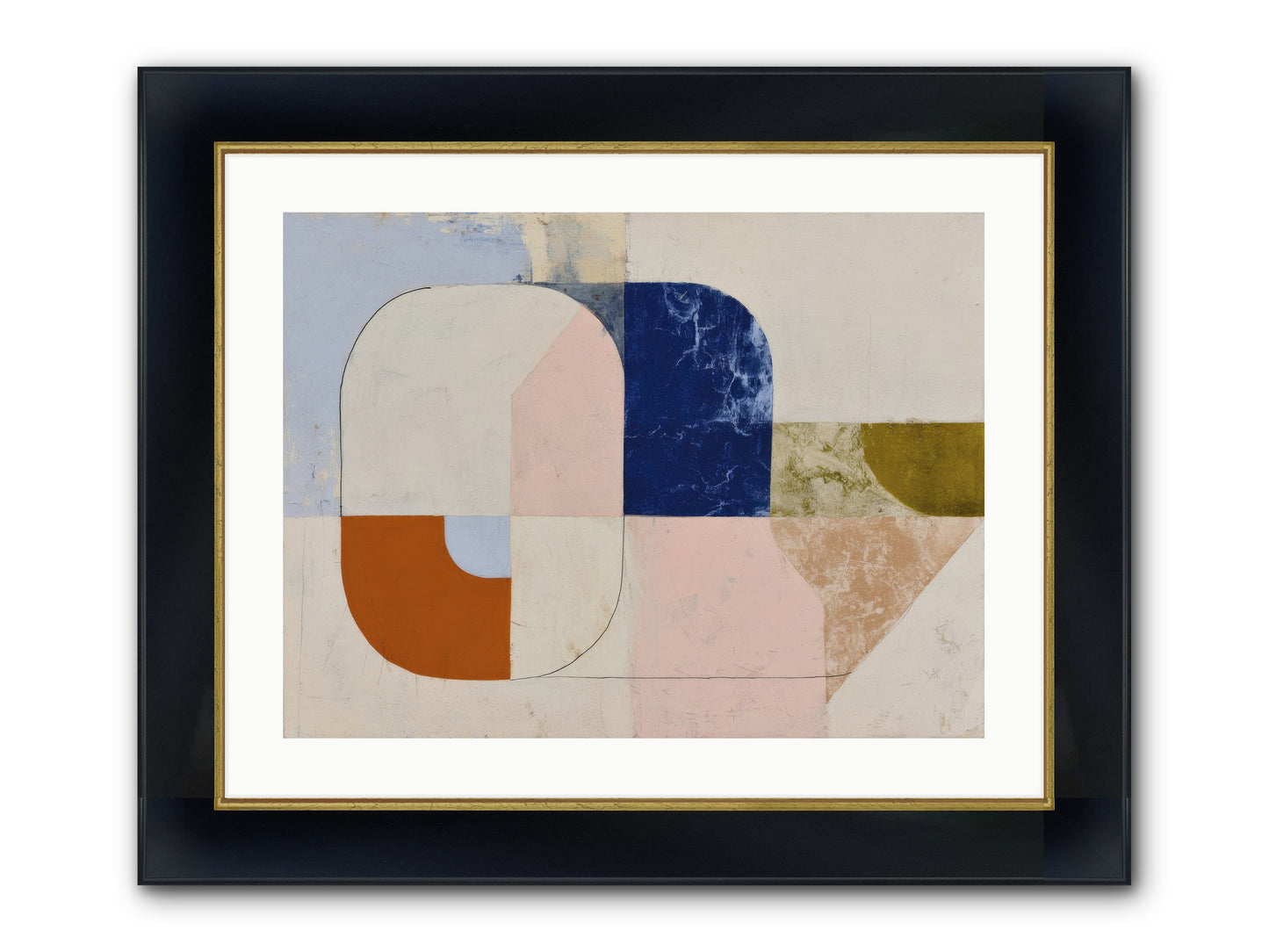 Halbrook Ridge Framed Print - Wide Black w/Gold 24x18