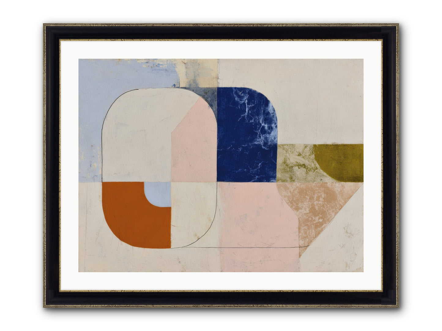 Halbrook Ridge Framed Print - Black & Gold 32x24