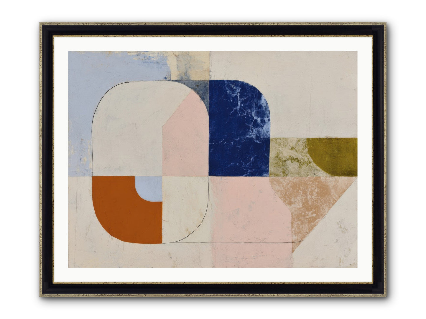 Halbrook Ridge Framed Print - Black & Gold 40x30